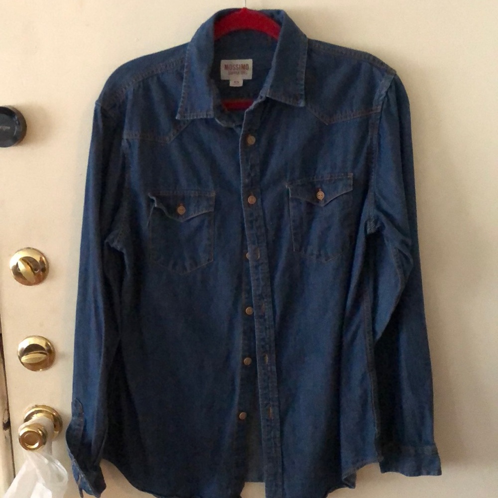 Mossino button down denim shirt for men